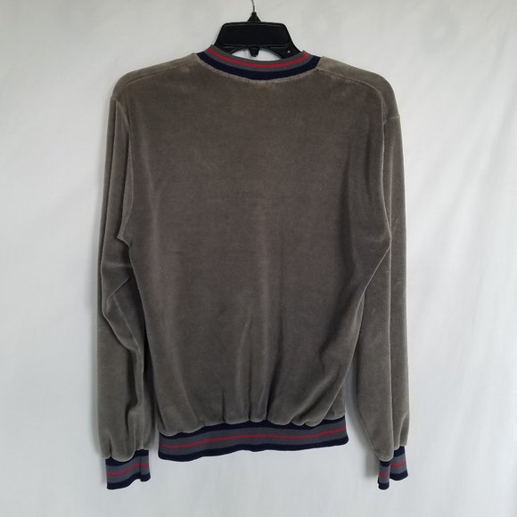 Vintage | Campus Velour V Neck Pullover - Picture 11 of 14
